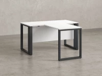 Стол с брифингом на О-образных опорах с экраном ЛДСП RM046-18x8 1800x2600x750 Белый/Серый