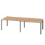 Cтол для переговоров, на П-образном каркасе 2200x1400x750 RM080-220x140 Дуб Юстус/Серый