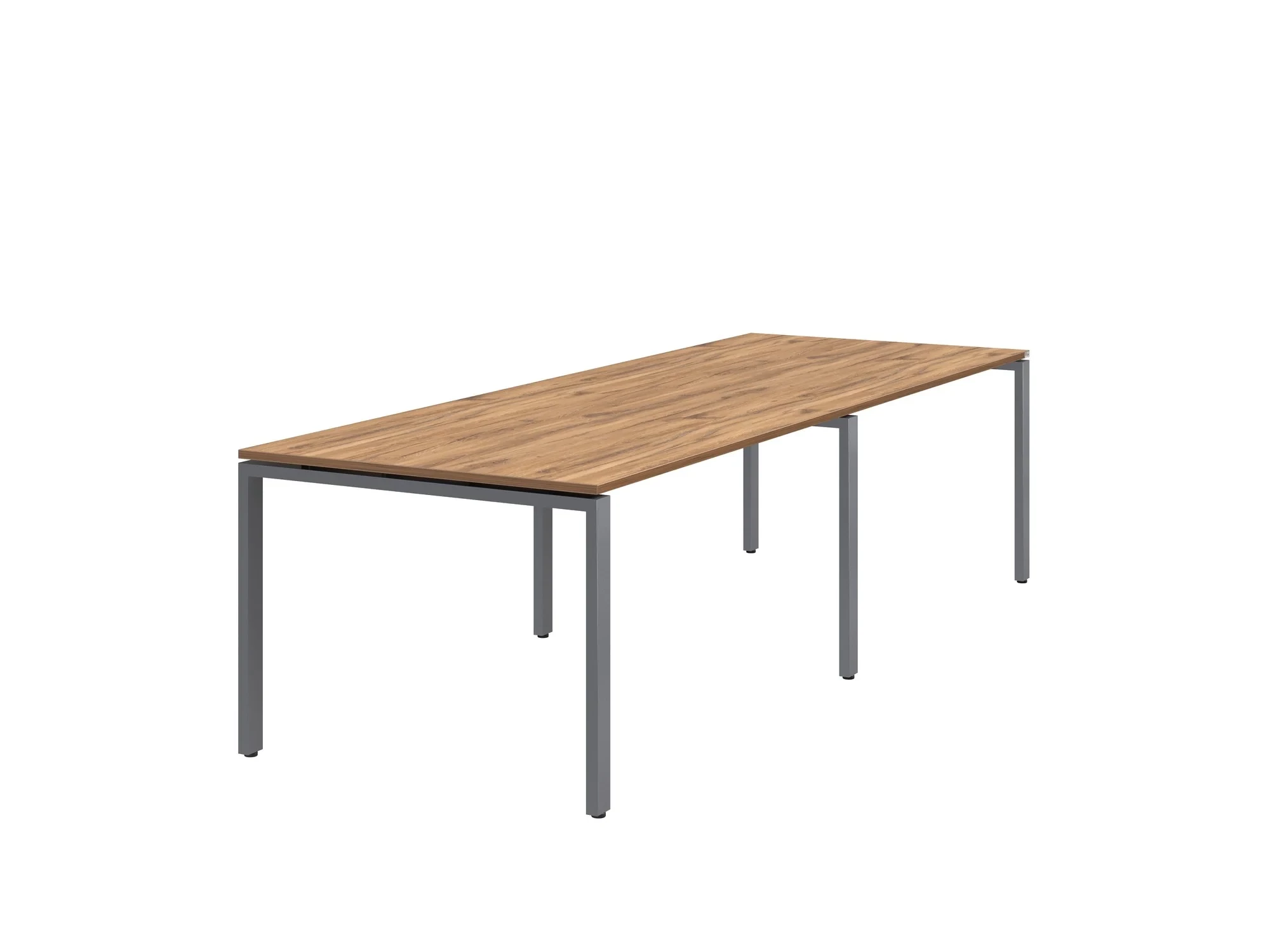 Cтол для переговоров, на П-образном каркасе 2200x1400x750 RM080-220x140 Дуб Юстус/Серый