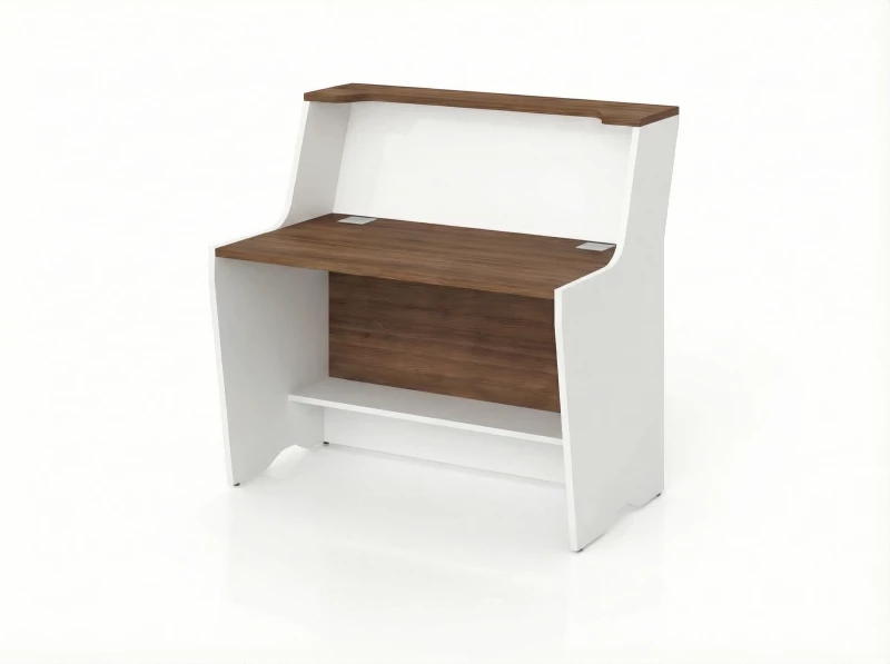 BRL RB083-120х82 Модуль прямой с вырезом, высокий 1200х822х1175 Орех Вармия/Белый