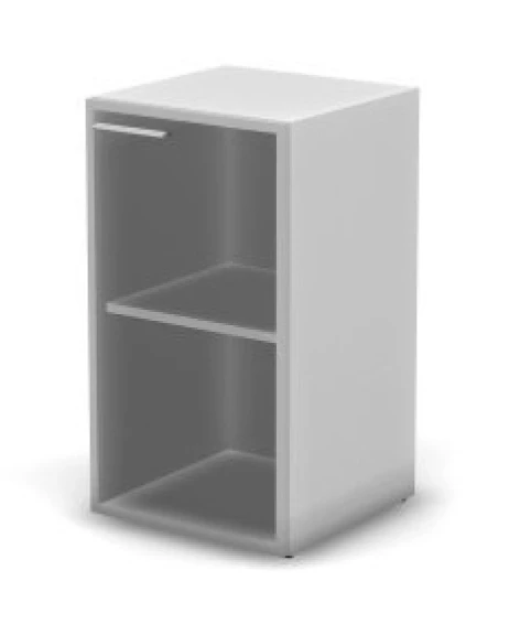 Шкаф низкий RAC085 правый, прозрачное стекло 45,1x44,8x81,4см Прозрачное стекло/Серый камень, Серия Аккорд | Accord