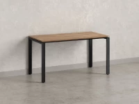 Стол прямой на П-образных опорах 800x800x750 RM001-8x8 Дуб Юстус/Черный