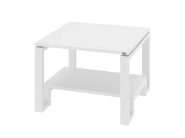 Журнальный стол с полкой 600x600x550 RM181-6x6 Белый/Белый
