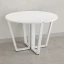 Круглый стол на U-образных опорах 1600x1600x750 RM188-16x16 Белый/Белый