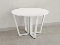 Круглый стол на U-образных опорах 1600x1600x750 RM188-16x16 Белый/Белый