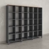 Стеллаж, 30 ячеек 2250х370х1980 RM143-225x37 Дуб Маувелла/Серый