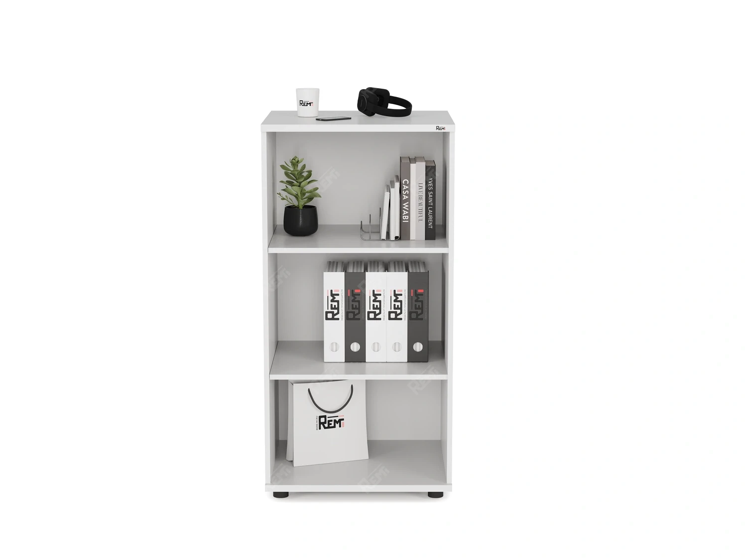 Стеллаж RLG025 2 полки 700х550х1130 Белый, Серия ЛАЙТ | LIGHT