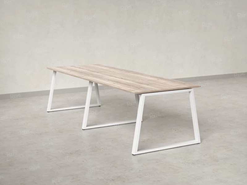 Cтол для переговоров, на A-обазном каркасе 2400x1200x750 RM083-240x120 Дуб Маувелла/Белый