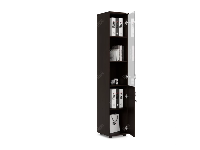 Шкаф комбинированный RLG032 350х350х1830 Венге, Серия ЛАЙТ | LIGHT