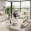 Cтол для переговоров, на V-обазном каркасе 2200x1000x750 RM082-220x100 Дуб Маувелла/Белый