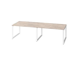 Cтол для переговоров, на О-обазном каркасе 2200x1600x750 RM081-220x160 Дуб Маувелла/Белый
