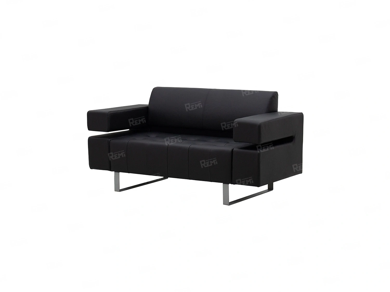 Диван Посейдон на 2 места цвет Черный