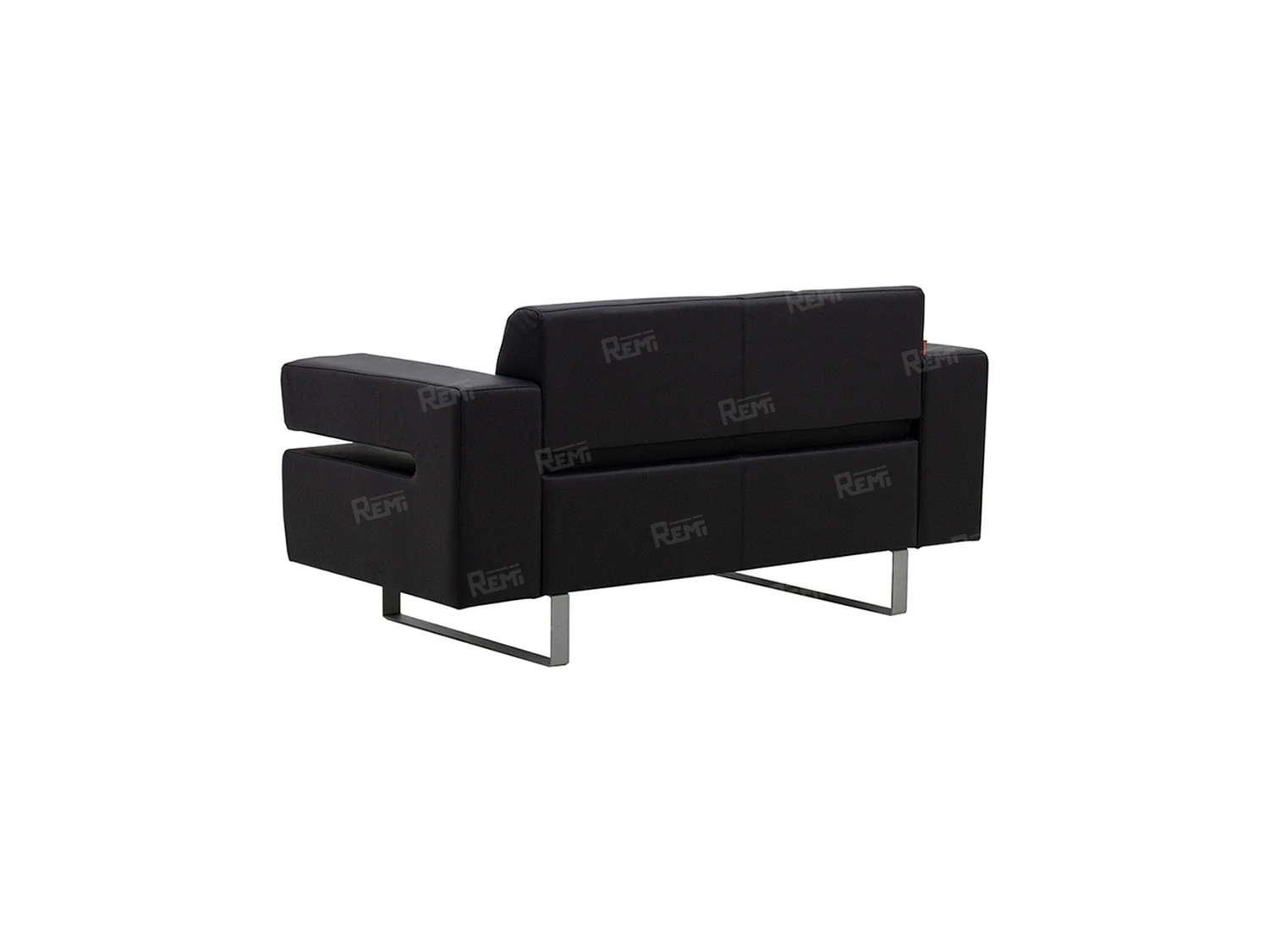 Диван Посейдон на 2 места цвет Черный