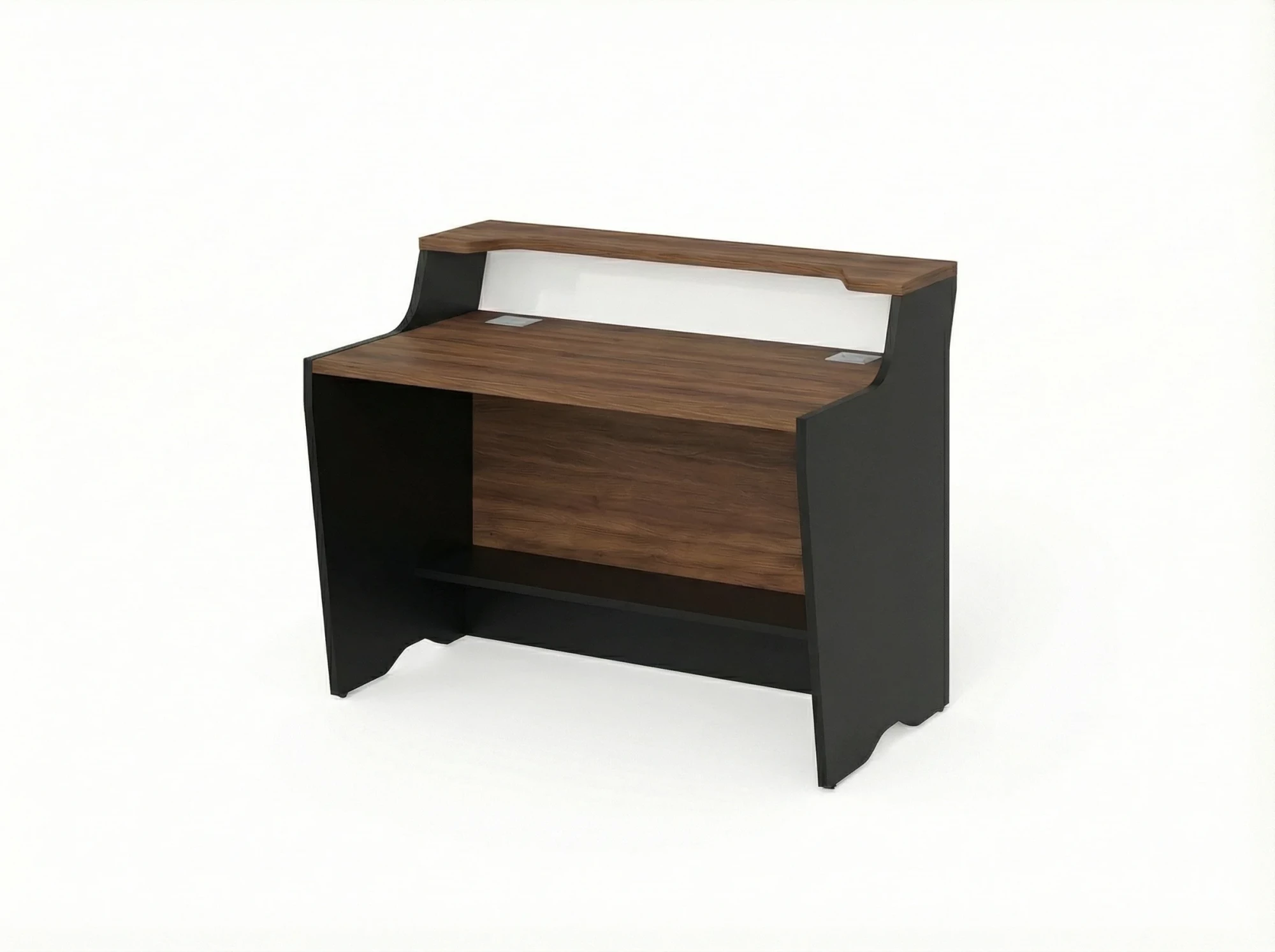 BRL RB081-120х75 Модуль прямой с вырезом, низкий 1200х748х960 Орех Вармия/Черный