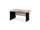 BRL RB004-180х120L Стол асимметричный левый 1800х1200х740 Шорвуд/Черный