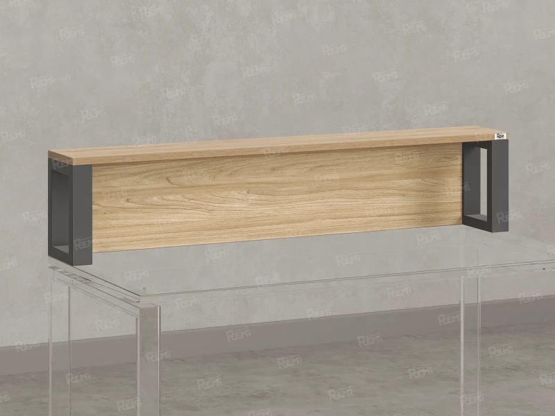 Надстройка для стола 1000x200x300 RM208-100x40 Вяз Швейцарский Светлый/Серый