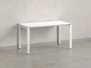Стол прямой на П-образных опорах 1000x700x750 RM001-10x7 Белый/Белый