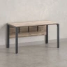 Стол прямой на П-образных опорах, экран ЛДСП 1400x600x750 RM005-14x6 Дуб Маувелла/Серый