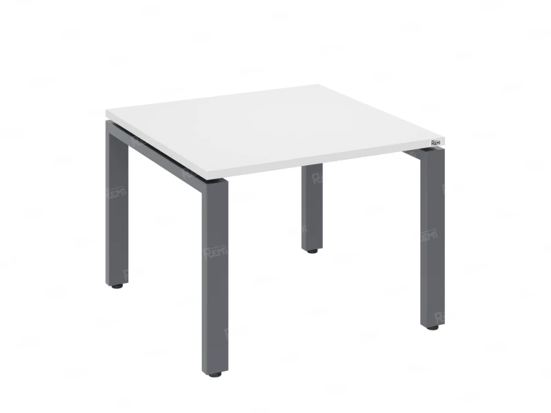 Журнальный стол с полкой 800x600x550 RM183-8x6 Белый/Серый