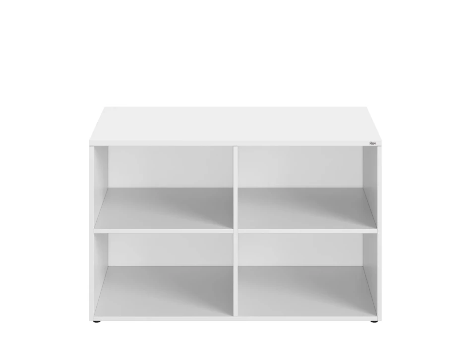 Стеллаж низкий, 4 ячейки 1200х600х750 RM146-12x6 Белый/Белый