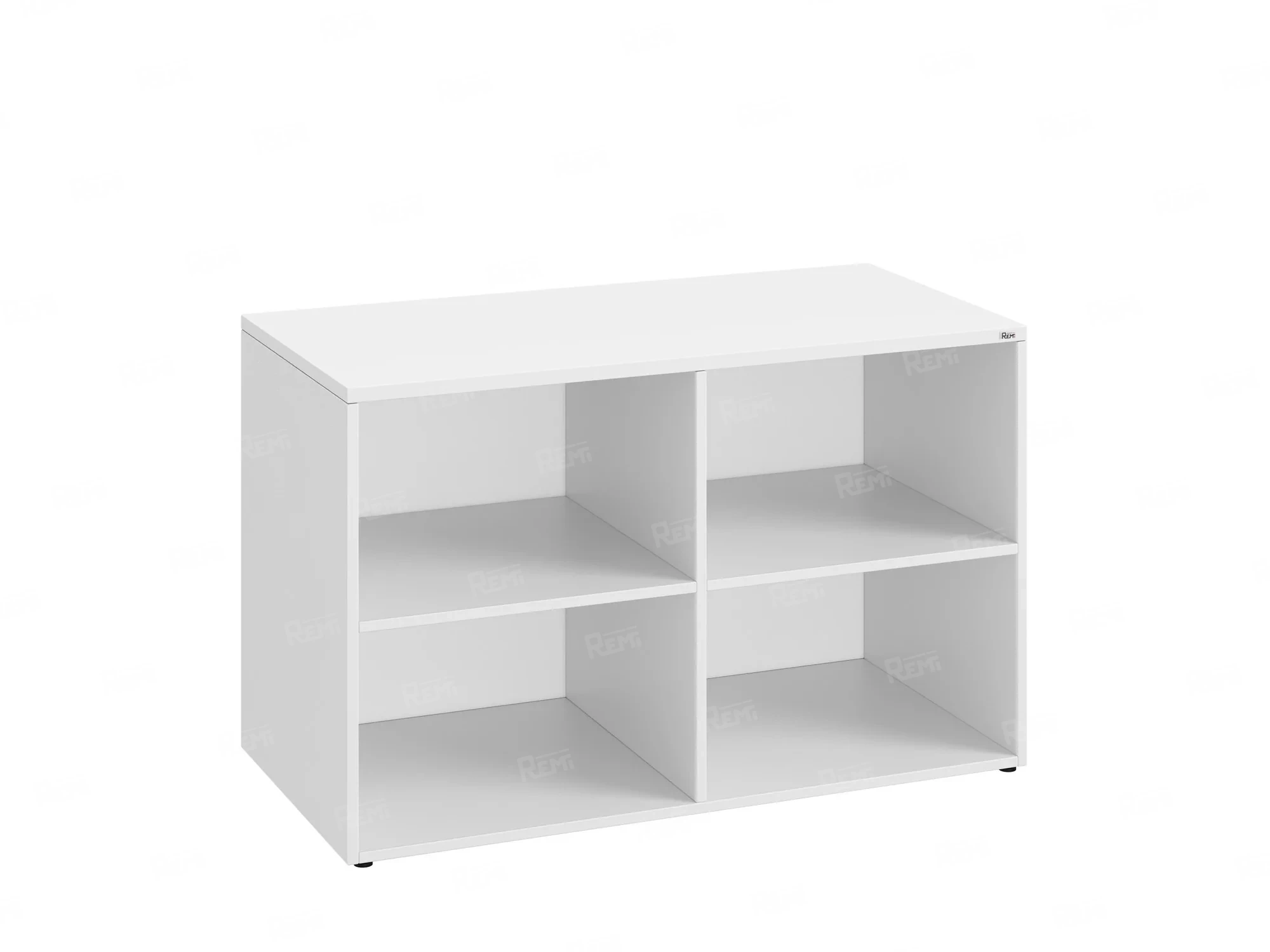 Стеллаж низкий, 4 ячейки 1200х600х750 RM146-12x6 Белый/Белый