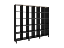 Стеллаж, 30 ячеек 2250х370х1980 RM143-225x37 Дуб Маувелла/Черный