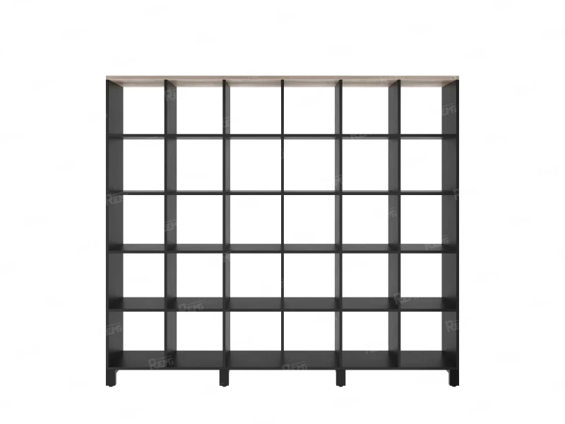 Стеллаж, 30 ячеек 2250х370х1980 RM143-225x37 Дуб Маувелла/Черный