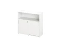Шкаф-купе низкий, 2 полки с надстройкой, на регулируемых опорах 1200x420x1100 RM127-120x42 Белый/Белый