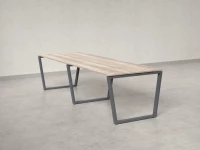 Cтол для переговоров, на V-обазном каркасе 2200x1000x750 RM082-220x100 Дуб Маувелла/Серый