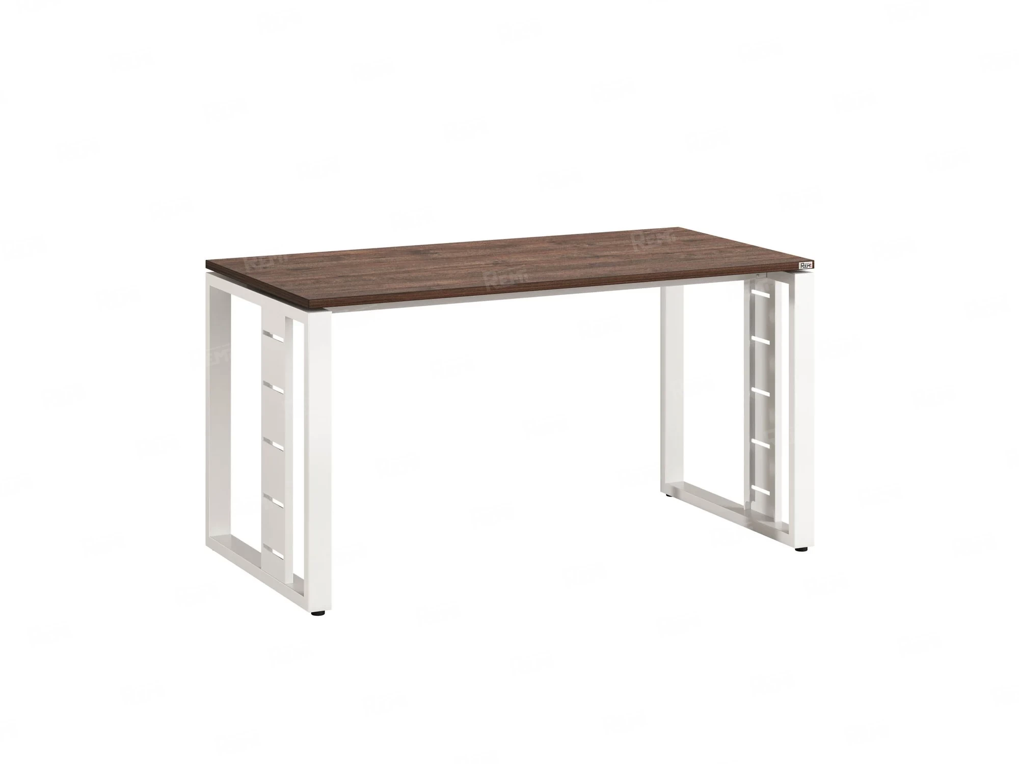 Стол прямой на О-образных опорах 2000x900x750 RM040-20x9 Дуб Апрельский шоколад/Белый