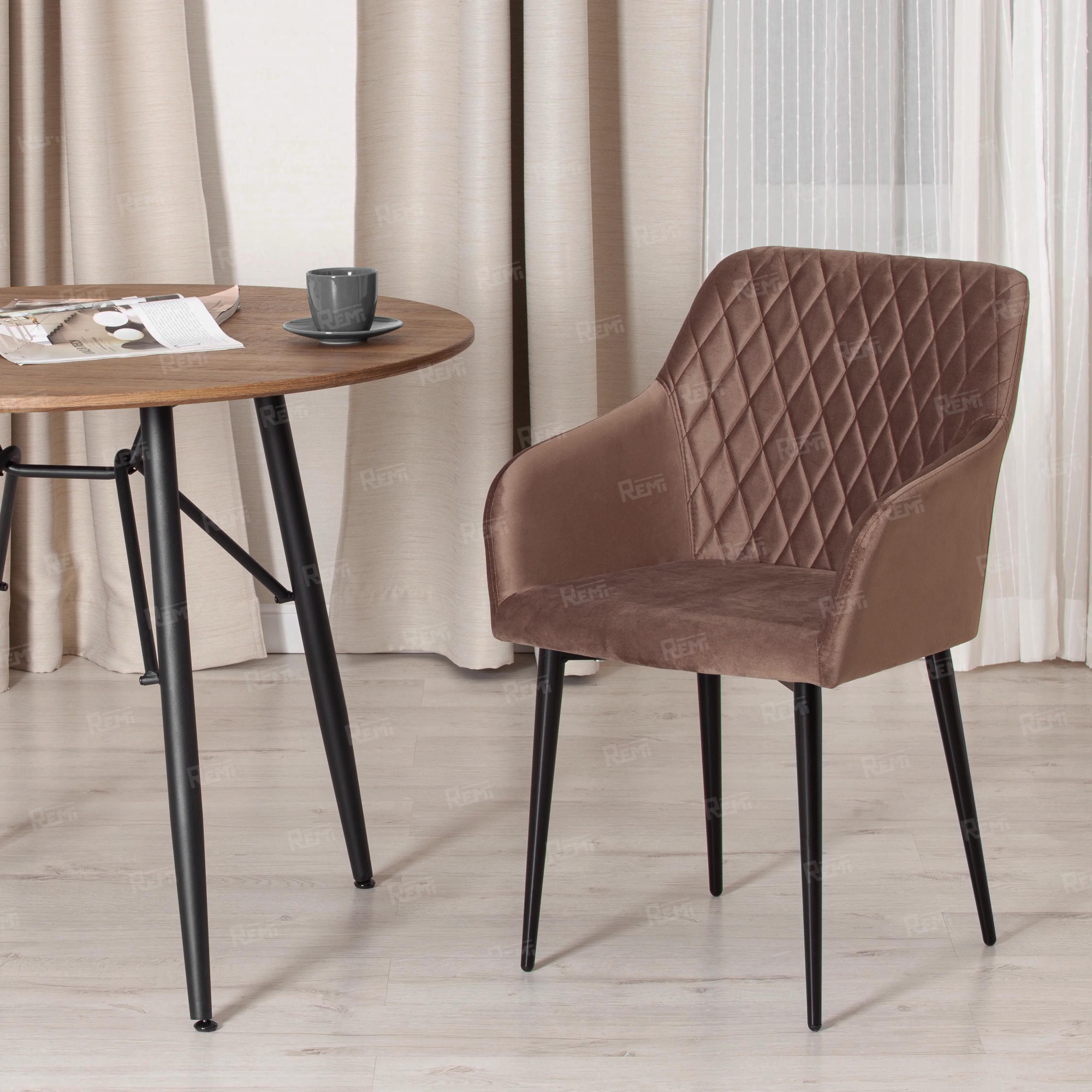 Кресло BREMO (mod. 708) Коричневый/Коричневый, Ткань (арт. 19000)