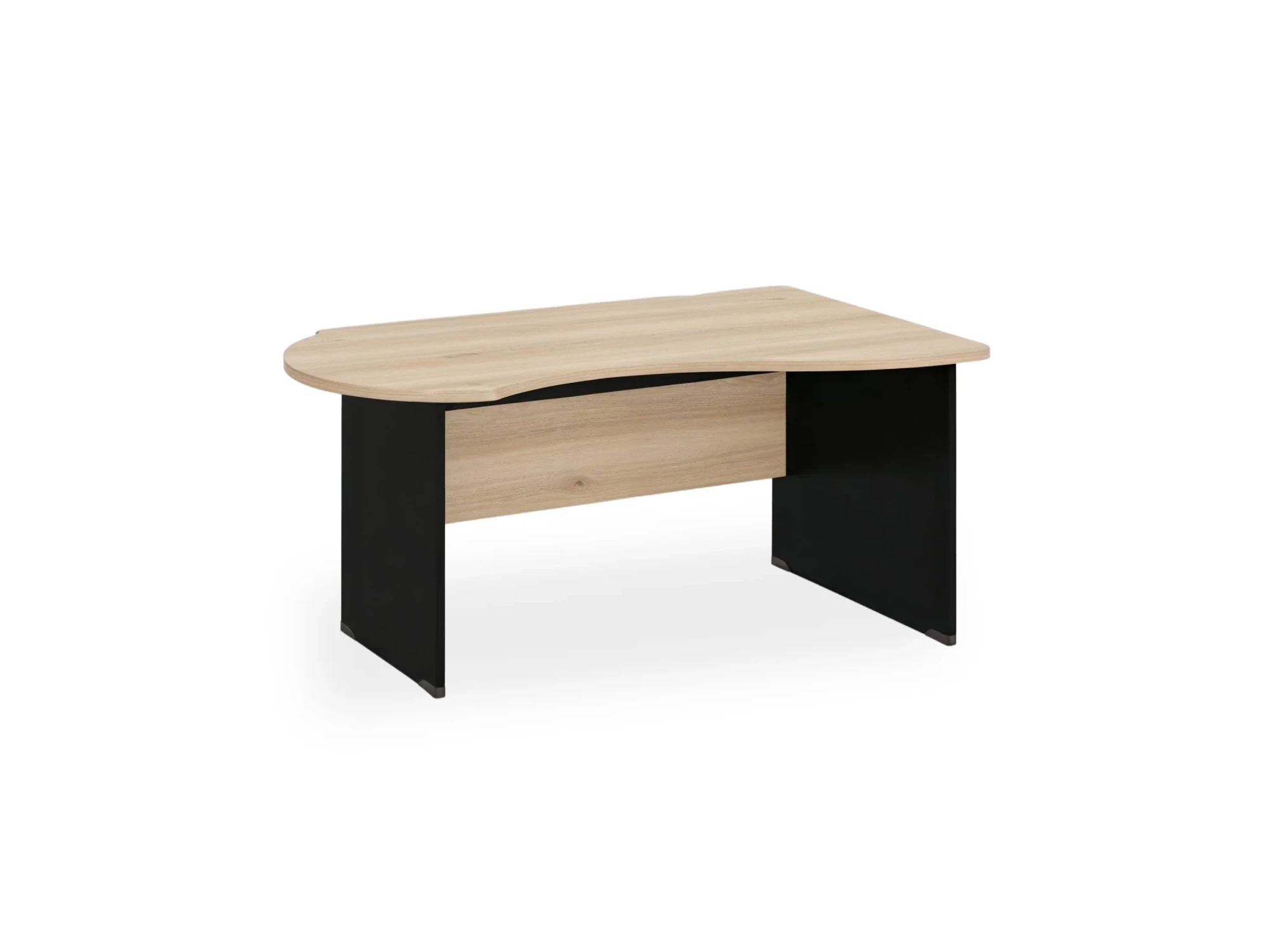 BRL RB004-140х80R Стол асимметричный правый 1400х800х740 Акация/Черный