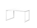 Стол угловой, О-опора, левый 1400x700/900x750, RM055-14x7-9 Белый/Белый