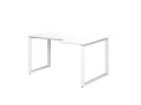 Стол угловой, О-опора, правый 1800x700/900x750, RM054-18x7-9 Белый/Белый