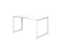 Стол угловой, О-опора, правый 1800x700/900x750, RM054-18x7-9 Белый/Белый