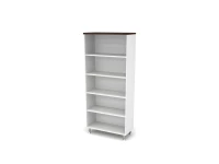 BRL RB044-90х43 Стеллаж широкий 5 уровней 900х430х2080 Венге/Белый