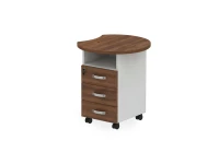 BRL RB087-64х70R Тумба приставная правая 640х700х740 Орех Вармия/Белый