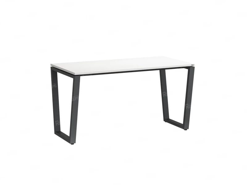 Стол прямой на U-образных опорах 1200x700x750 RM003-12x7 Белый/Серый