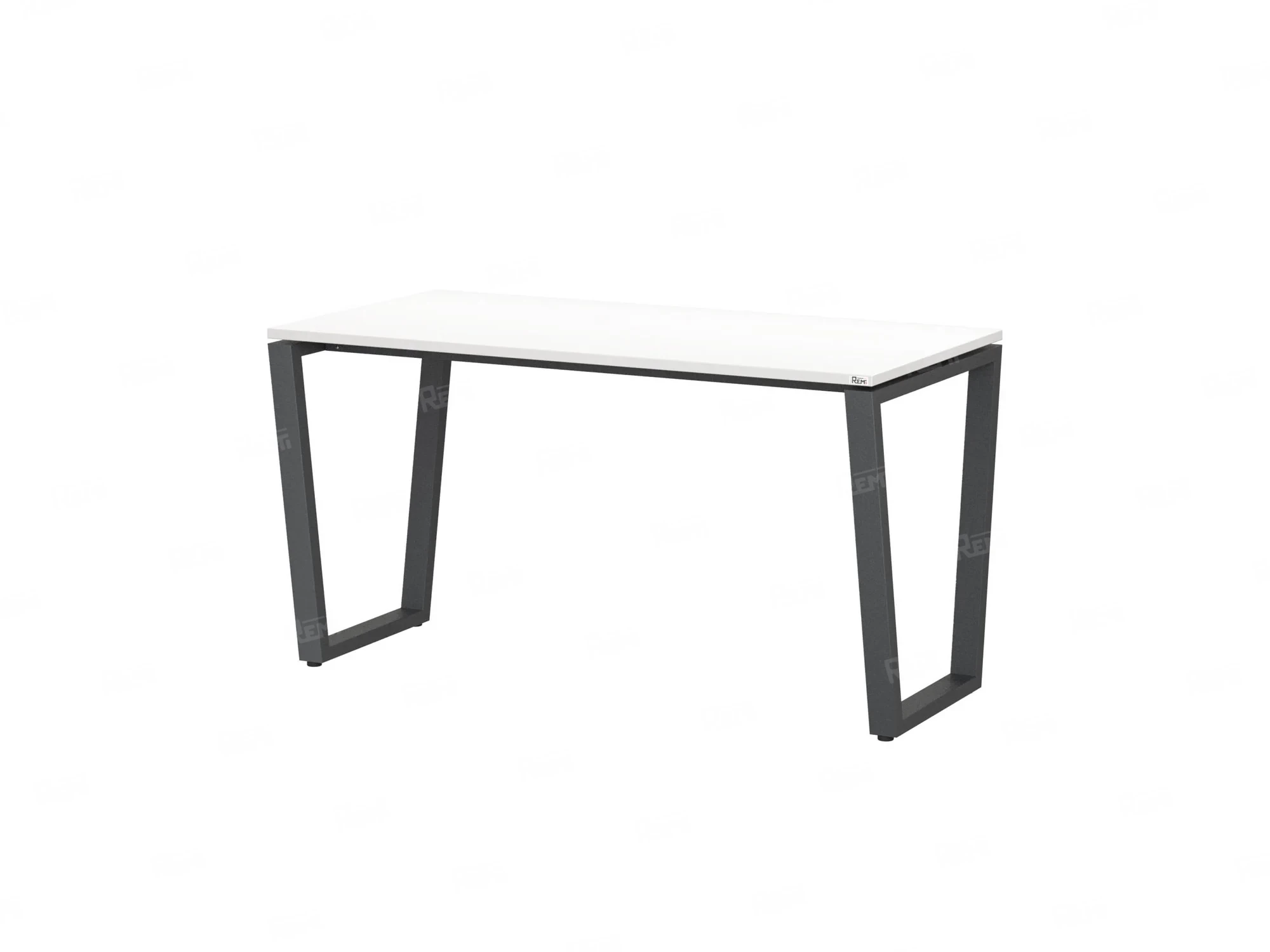 Стол прямой на U-образных опорах 1200x700x750 RM003-12x7 Белый/Серый