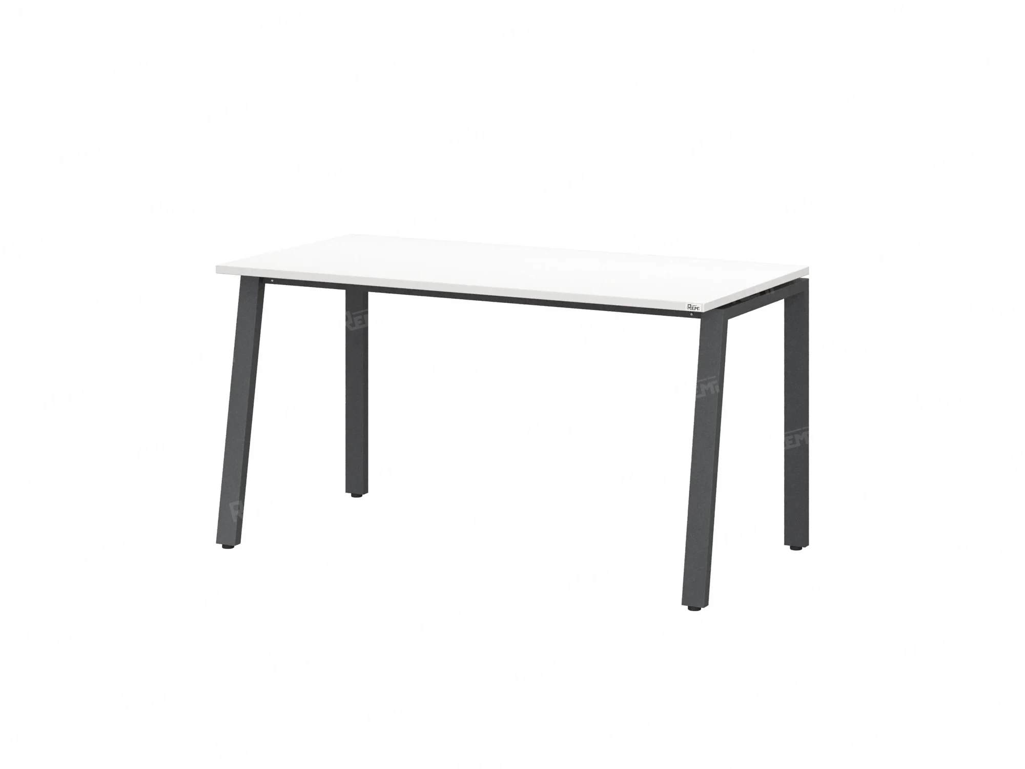 Стол прямой на Л-образных опорах 1200x600x750 RM004-12x6 Белый/Серый