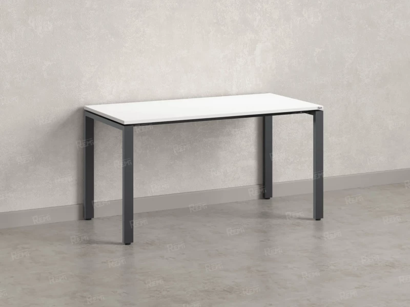 Стол прямой на П-образных опорах 1000x700x750 RM001-10x7 Белый/Серый