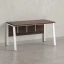 Стол прямой, Л-опора, экран ЛДСП,парящая стол-ца 1800x600x750 RM009-18x6 Дуб Апрельский шоколад/Белый