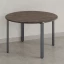 Круглый стол на П-образных опорах 1300x1300x750 RM186-13x13 Дуб Апрельский шоколад/Серый