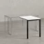 Брифинг прямой, с парящей столешнецей, на П-образном каркасе 1200x600x750 RM070-12x6 Белый/Черный