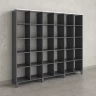 Стеллаж, 30 ячеек 2250х370х1980 RM143-225x37 Серый/Серый