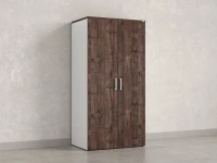 Гардероб, на регулируемых опорах, штанга, 1 полка 900x600x1800 RM159-90x60 Дуб Апрельский шоколад/Белый