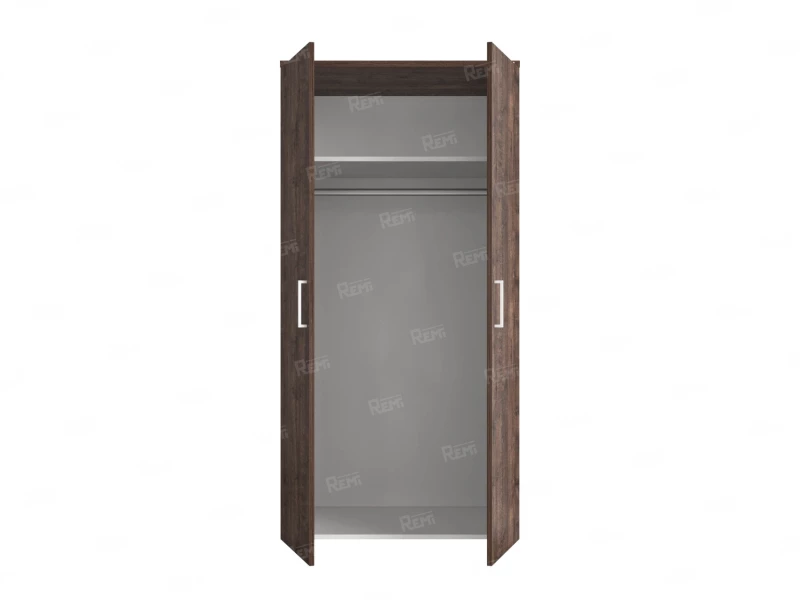 Гардероб, на регулируемых опорах, штанга, 1 полка 900x600x1800 RM159-90x60 Дуб Апрельский шоколад/Белый