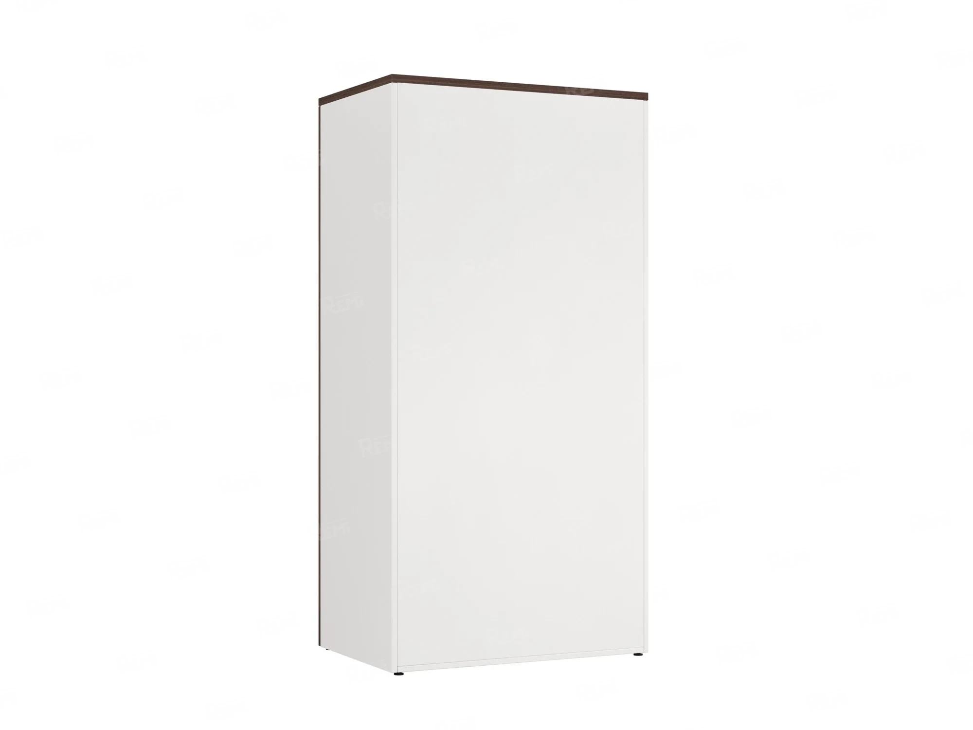 Гардероб, на регулируемых опорах, штанга, 1 полка 900x600x1800 RM159-90x60 Дуб Апрельский шоколад/Белый