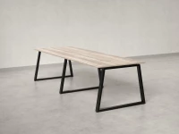 Cтол для переговоров, на A-обазном каркасе 2400x1200x750 RM083-240x120 Дуб Маувелла/Черный