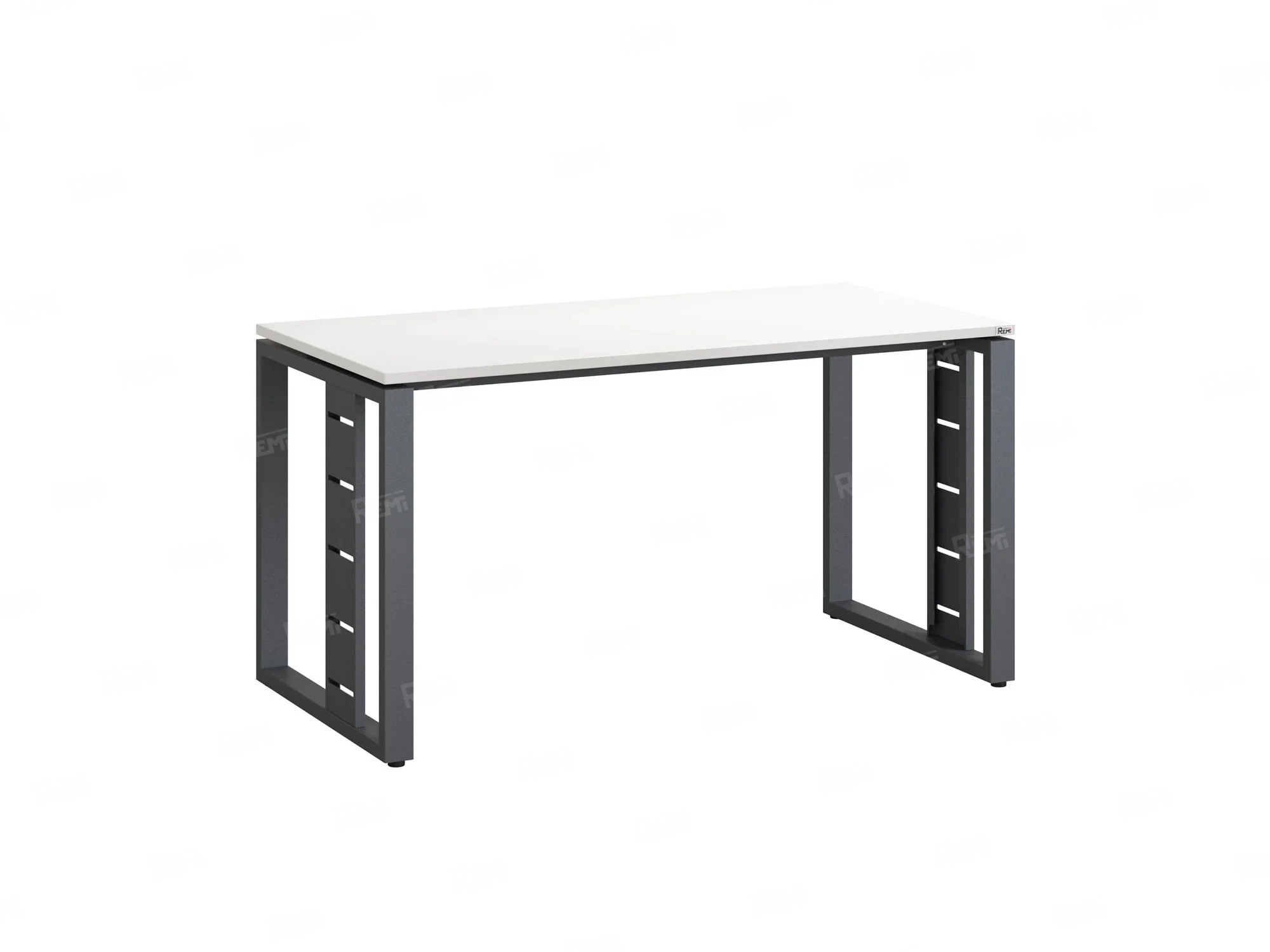 Стол прямой на О-образных опорах 1200x700x750 RM040-12x7 Белый/Серый